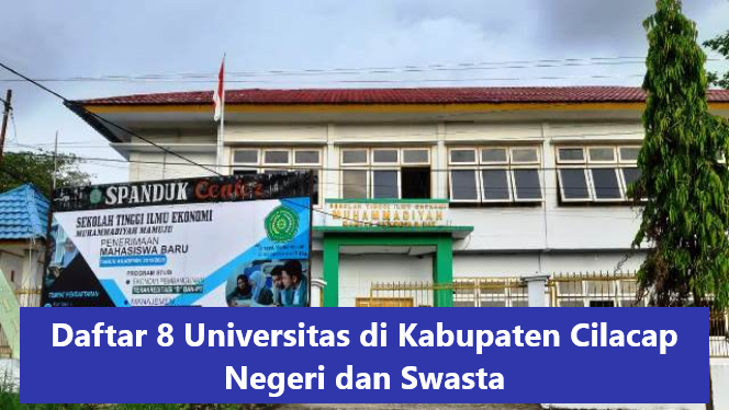 Daftar 8 Universitas di Kabupaten Cilacap Negeri dan Swasta
